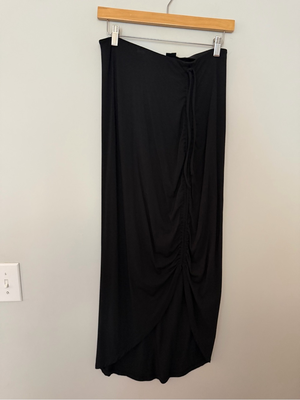 Veronica Beard Ari Ruched Drawstring High-Low Skirt Size Medium - Picture 2 of 6